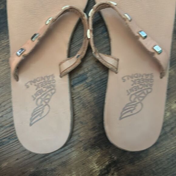 Ancient Phaedra Greek Sandals Phaedra Slip-On Sandals in Natural Size 37 - Picture 6 of 9